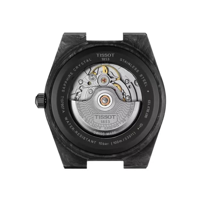 【TISSOT 天梭】PRX系列 李棟旭配戴款 鍛造碳纖維機械腕錶 父親節 禮物 送禮 推薦(T1379079720100)