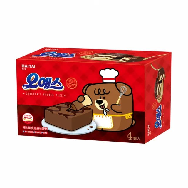 【HAITAI  海太】脆皮蛋糕-黑森林120gX2件組