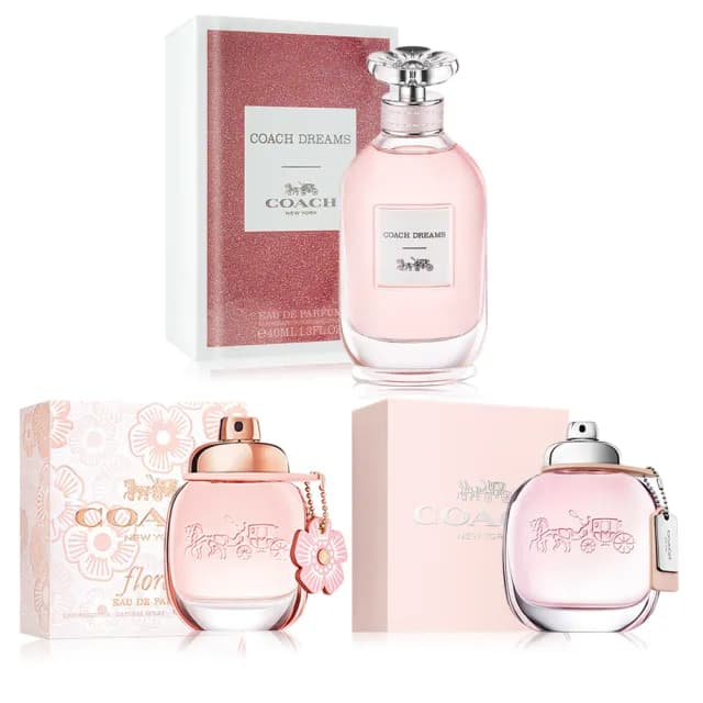 【COACH】女性經典淡香精/淡香水30ml/40ml(多款任選-專櫃公司貨-時尚經典/芙洛麗/逐夢/曠野玫瑰)