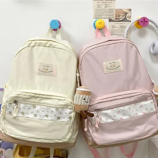【LEESA】藍色包包\後背包韓國\包包\後背包\生日禮物\女生實用\尼龍包包\書包\a4包包\電腦後背