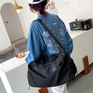【LEESA】母親節禮物 禮物\包包\手提包\斜背包\旅行袋\健身包\黑色包包\行李袋\乾溼分離\輕便行李袋\收納袋