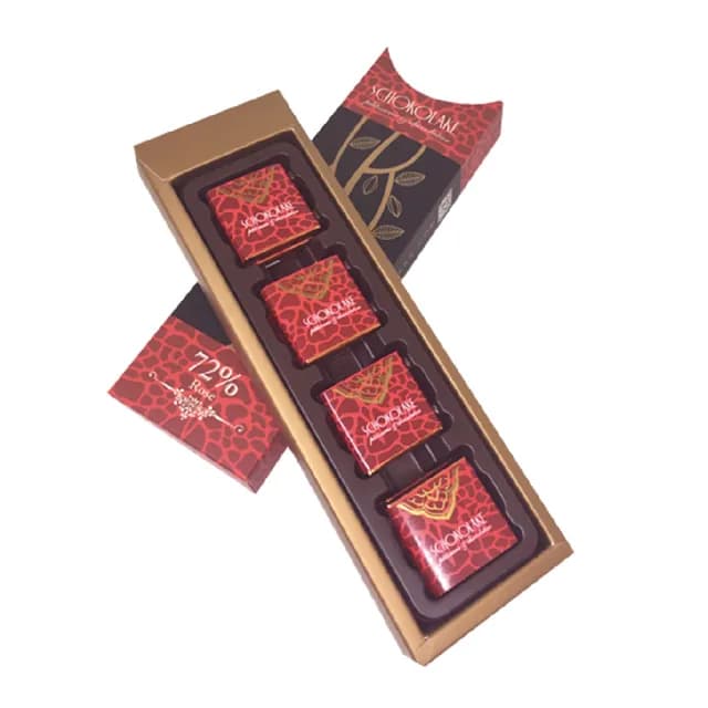 【巧克力雲莊】72%玫瑰黑巧克力薄片12入