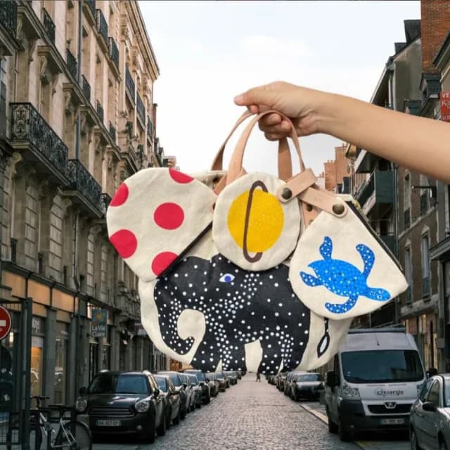 【RATHA】雙11 泰國手繪帆布零錢包(曼谷品牌)