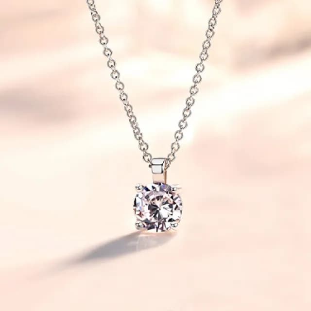 【CReAM】Letitia璀璨單鑽施華洛頂級切工水晶鋯石項鍊項鏈(生日 禮物 送禮 禮盒)