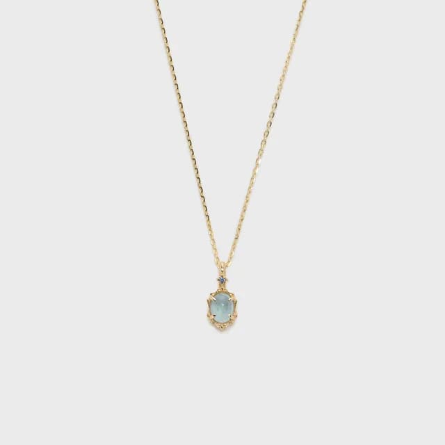 【agete】NOJESS 10K海藍寶石項鍊