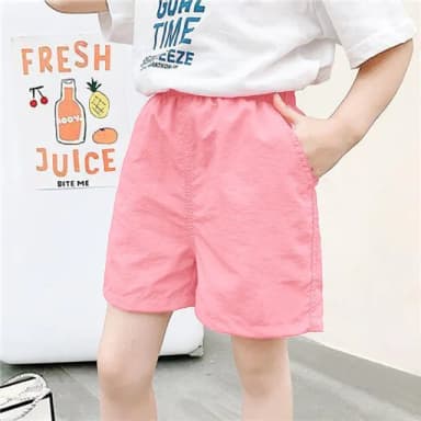 【小衣衫童裝】男女童夏季休閒簡約薄款鬆緊短褲(1140204)