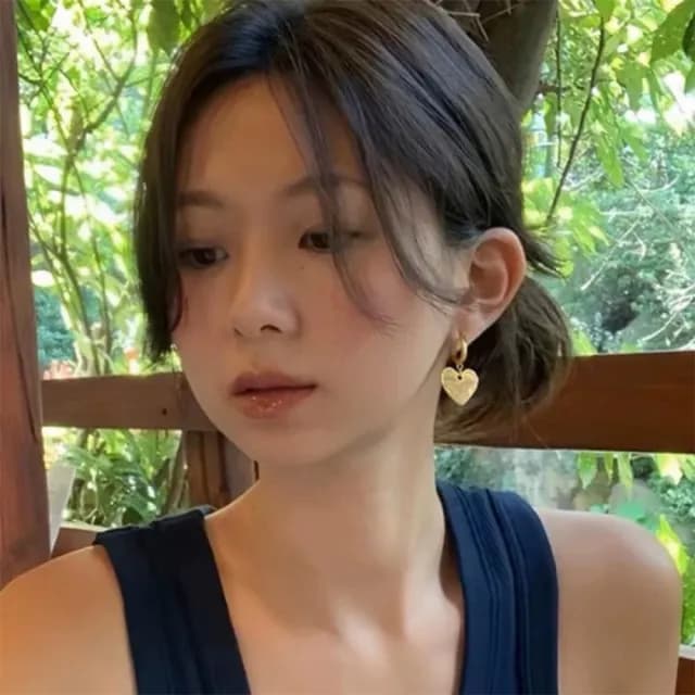 【MoonDy】愛心 耳環女 復古 磨砂熔岩 桃心吊墜 耳釘 大愛心耳環 垂墜 交換禮物 生日禮物 禮物