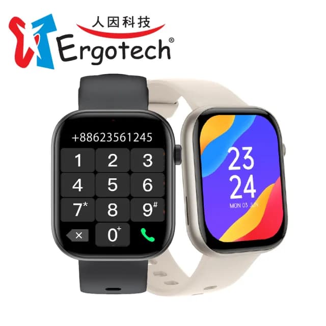 【Ergotech 人因科技】ERGOLINK 2.01心率血氧藍牙通話腕錶(智慧手錶/通話手錶/健康手錶)