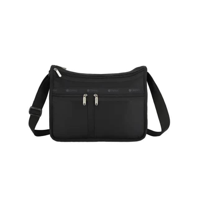 【Lesportsac】經典斜背包 側背包 禮物 送禮 推薦 女包 男包 禮物(永恆黑)