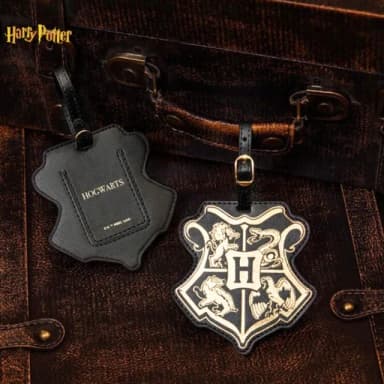 【Harry Potter 哈利波特】Harry Potter哈利波特造型行李吊牌姓名牌票卡夾旅行黑(男友女友聖誕交換禮物)