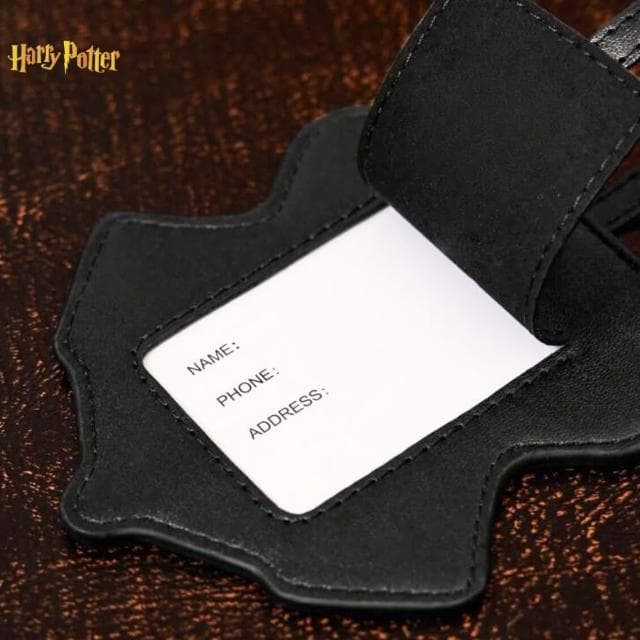 【Harry Potter 哈利波特】Harry Potter哈利波特造型行李吊牌姓名牌票卡夾旅行黑(男友女友聖誕交換禮物)