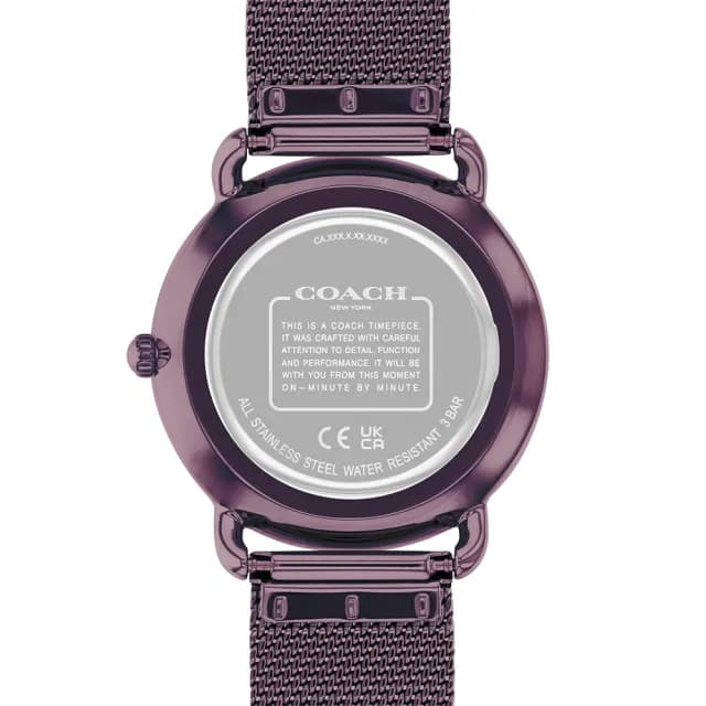 【COACH】Elliot 經典山茶花米蘭帶女錶-36mm 520禮物 送禮 手錶(CO14504211)