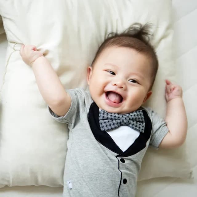 【美國Frenchie Mini Couture】男嬰短袖包屁衣(寶寶短袖連身衣萬聖節童裝)