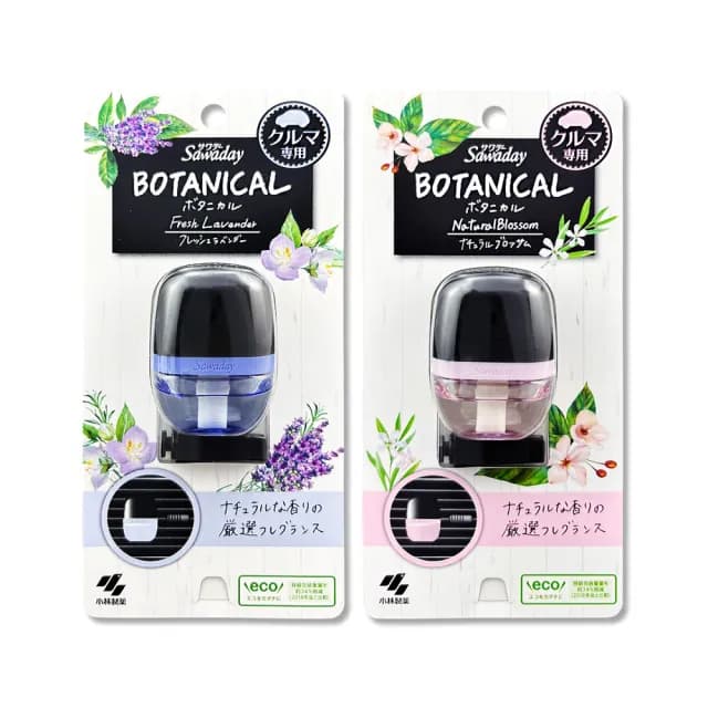 【日本小林製藥】Sawaday車用空調出風口專用夾式芳香劑6ml/盒(汽車擴香器香氛除臭味異味長效馨香約30天)