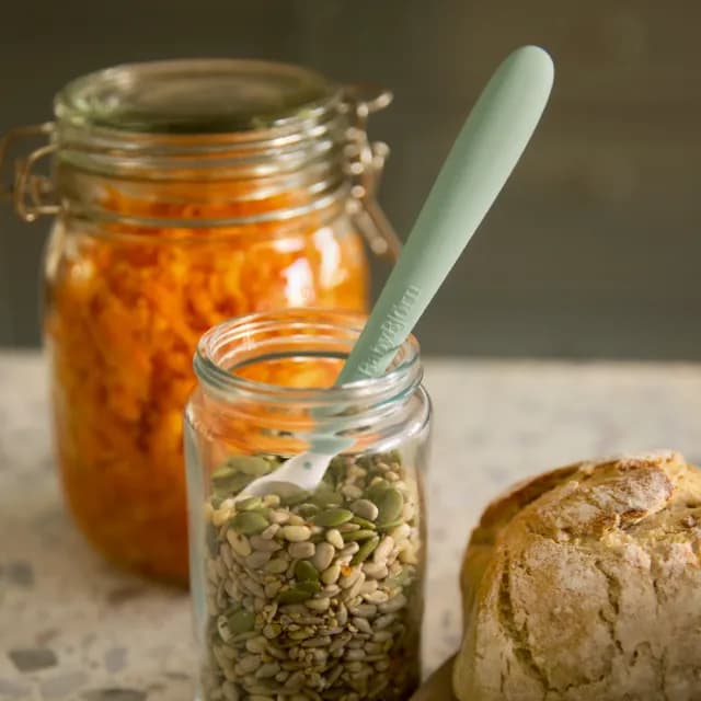 【BABYBJORN 奇哥】副食品湯匙2入組/兒童餐匙/兒童餐具/學習餐具(四色任選)