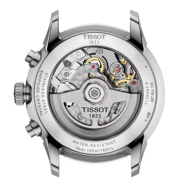 【TISSOT 天梭 官方授權】Chemin Des Tourelles 杜魯爾系列 三眼計時機械錶-42mm 男錶 禮物 推薦(任選一款)