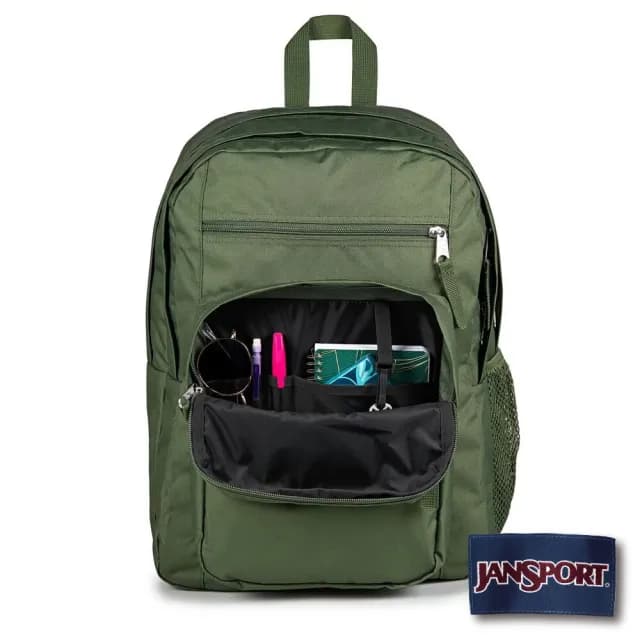 【JANSPORT】情人節禮物 BIG STUDENT 校園系列後背包(軍綠色)