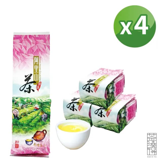 【茶曉得】阿里山嫩芽鮮採烏龍茶葉(150gx4包-1斤 春茶)