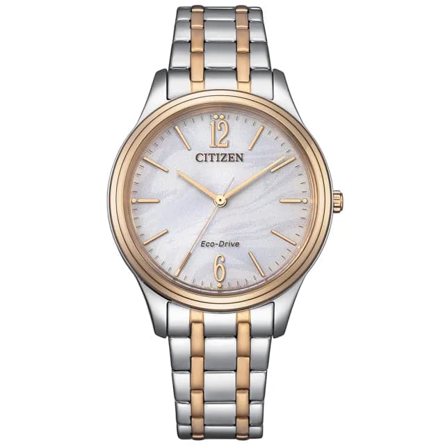 【CITIZEN 星辰】LADYS系列 時尚簡約 光動能腕錶 畢業禮物 送禮 推薦(EM0416-78A)