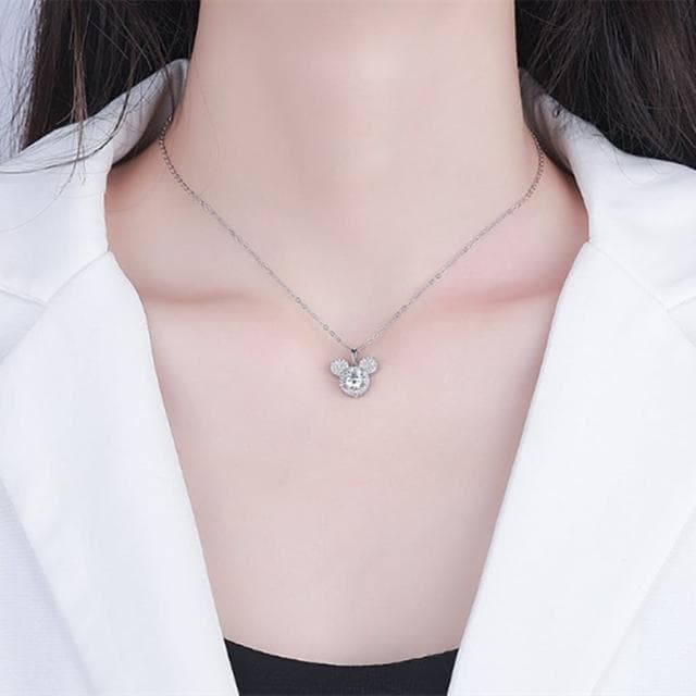 【Penny珮妮】莫桑鑽1克拉滿鑽S925銀項鍊吊墜(母親節 送女友 交換禮物  生日禮 情人節 尾牙 新年 結婚)