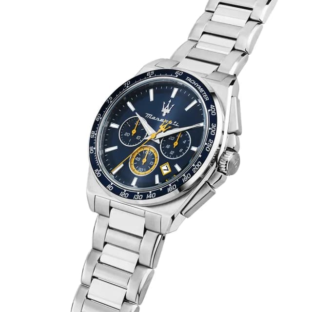 【MASERATI 瑪莎拉蒂】Velocit 系列 三眼計時手錶 套錶-43mm 禮物 送禮 推薦(R8873652001)