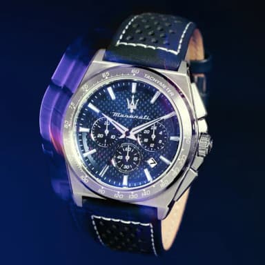 【MASERATI 瑪莎拉蒂】Velocit 系列 三眼計時錶-43mm 禮物 送禮 推薦(R8871652001)