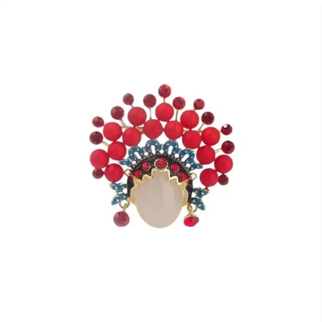 【Penny珮妮】創意京劇紅花旦胸針別針(母親節 送女友 交換禮物  生日禮 情人節 尾牙 新年 結婚)