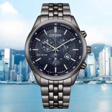 【CITIZEN 星辰】GENTS 亞洲限定 光動能 碼錶計時腕錶 送禮 禮物推薦(AT2577-57L)