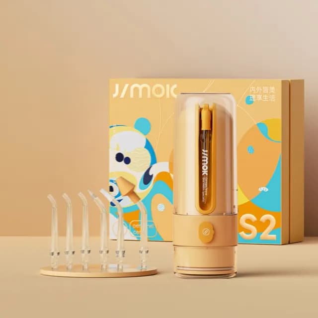 【JIMOK】S2 便攜沖牙器(電動牙刷/攜帶/旅行/出國/牙周/牙齦/蛀牙/全口清潔/父親節/禮物)