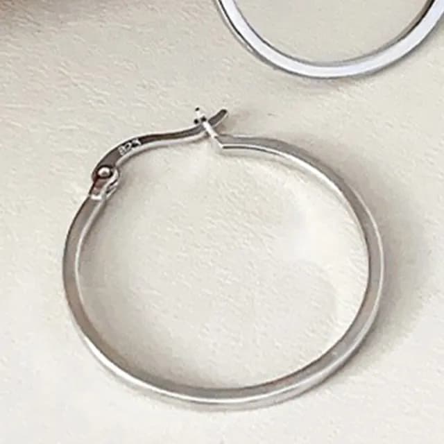 【MoonDy】耳環 女生耳環 飾品 純銀耳環 耳圈 大圓圈耳環 大耳環 耳夾 大圈耳環 耳墜 耳飾