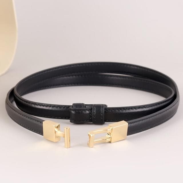 【MoonDy】皮帶 細腰帶 真皮皮帶 收腰皮帶 皮帶女 細皮帶 牛皮腰帶 腰鏈 腰繩 生日禮物 大衣腰帶 復古腰帶