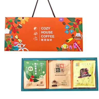 【Cozyhouse 暖窩】尊爵禮盒 中深焙 濾掛耳咖啡-15入(年節禮盒．企業送禮．員工禮盒)