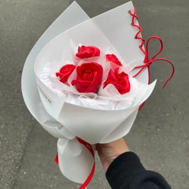 【GXS】芭蕾風花束 香皂玫瑰花束(生日禮物 畢業花束 畢業禮物 情人節花束)