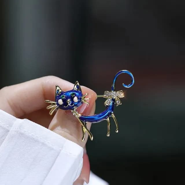 【Penny珮妮】歐美琺瑯彩貓咪胸針別針(母親節禮物 送女友 交換禮物  生日禮 情人節 尾牙 新年 結婚)