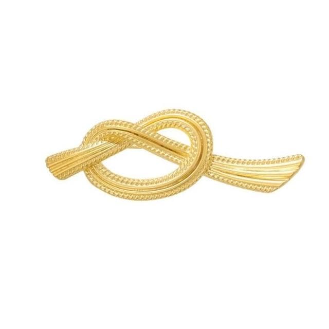 【Penny珮妮】英倫風打結麻花胸針別針(母親節禮物 送女友 交換禮物  生日禮 情人節 尾牙 新年 結婚)