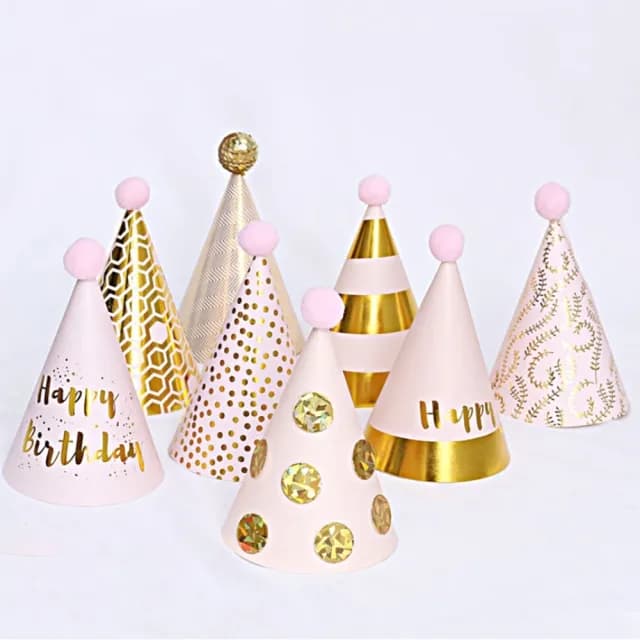 【橘魔法】（12頂一組） 生日派對帽(節慶 節日 慶祝 派對 生日快樂 布置裝飾 活動派對 活動)