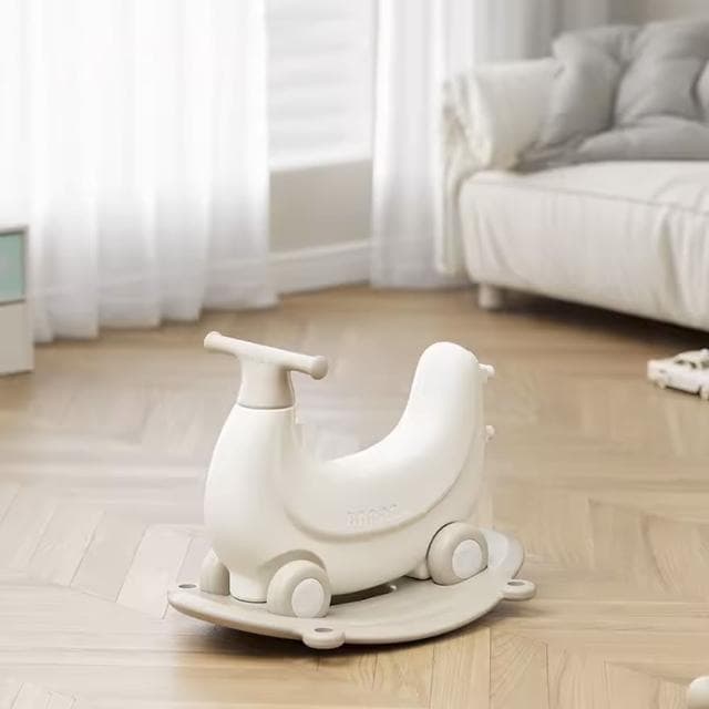 【i-Smart】四合一多功能日系香蕉造型蹦蹦車搖搖馬滑步車推車(寶寶生日周歲禮物彌月禮物)