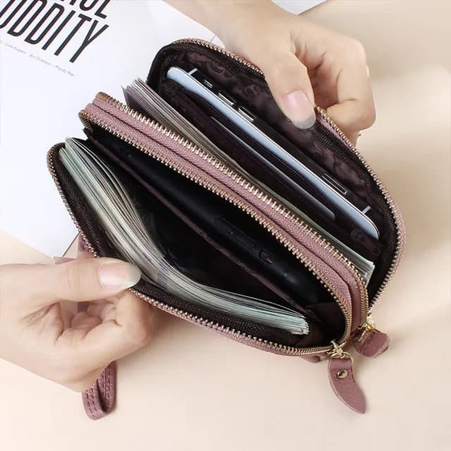 【MoonDy】雙11 錢包 錢包女 長夾 手拿包 女生包包 手機包 皮包 女用長夾 零錢包女 零