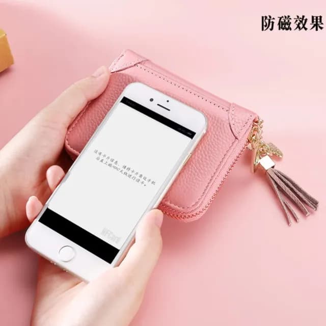 【高雅皮具】時尚女士真牛皮大容量RFID票卡包(40格 防盜刷 風琴名片包 信用卡 證件夾 出國旅行 錢包 短夾)