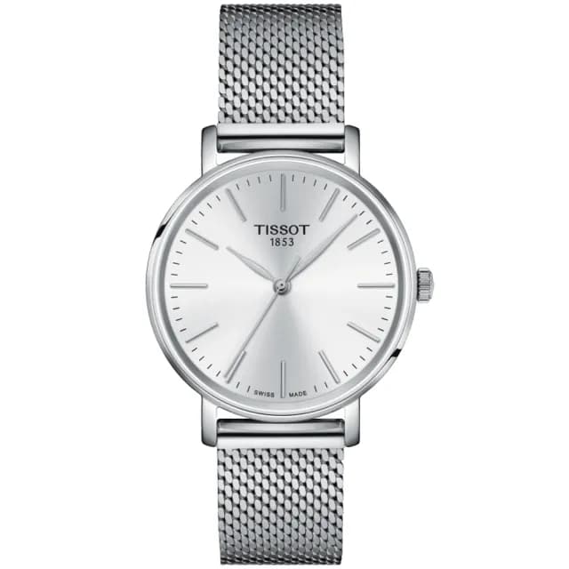 【TISSOT 天梭 官方授權】EVERYTIME LADY 經典優雅 時尚腕錶 雙11 特惠 推薦(T1432101101100)