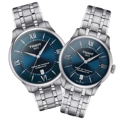 【TISSOT 天梭 官方授權】簡約機械對錶 畢業禮物 送禮 推薦(T1398071104800 / T1392071104800)