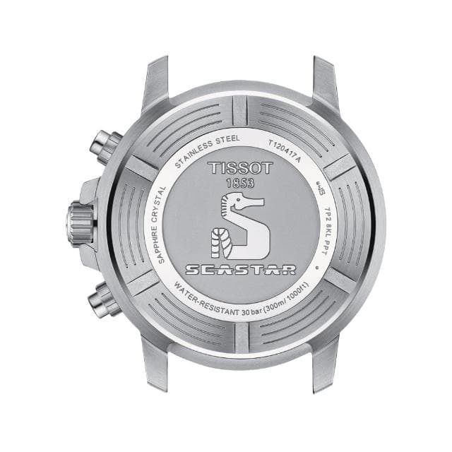【TISSOT 天梭 官方授權】SEASTAR 1000海星系列 灰 潛水計時腕錶 禮物 推薦(T1204171708101)