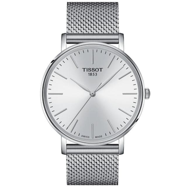 【TISSOT 天梭 官方授權】EVERYTIME 經典腕錶 母親節 禮物 推薦(T1434101101100 / T1432101101100)