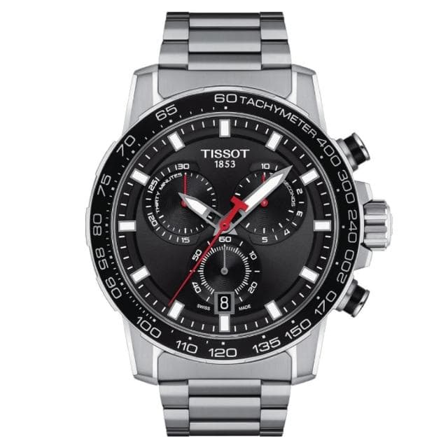 【TISSOT 天梭 官方授權】SUPERSPORT CHRONO 三眼計時腕錶 母親節 禮物 推薦(T1256171105100)