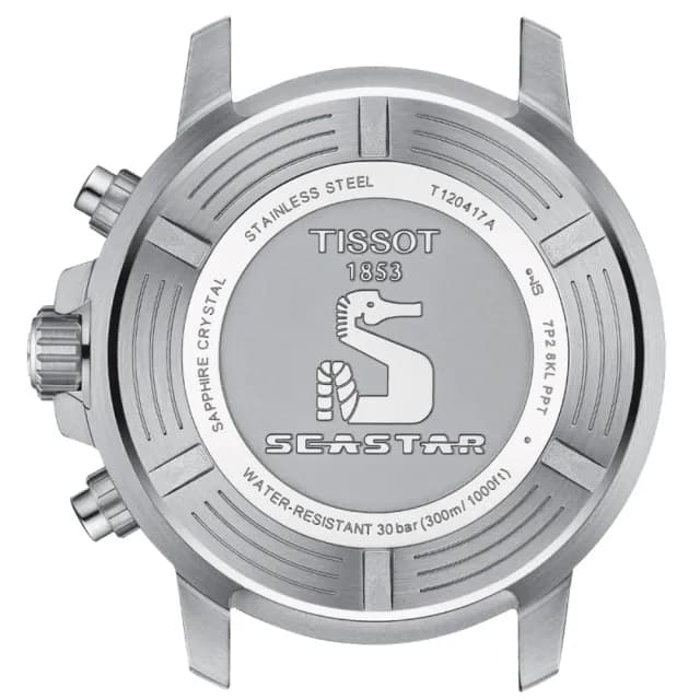 【TISSOT 天梭 官方授權】SEASTAR1000海星系列 漸層藍 潛水腕錶 父親節 禮物 送禮 推薦(T1204171704100)