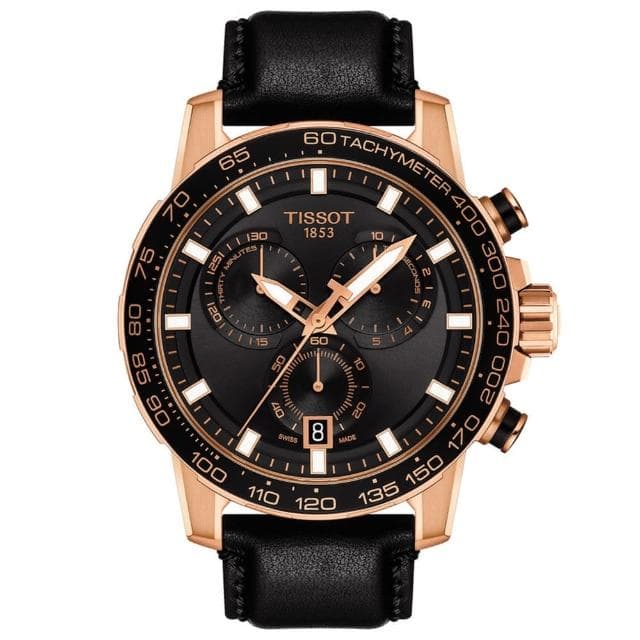 【TISSOT 天梭 官方授權】SUPERSPORT CHRONO 三眼計時腕錶 母親節 禮物 推薦(T1256173605100)