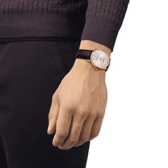 【TISSOT 天梭 官方授權】杜魯爾系列 紳士機械腕錶 畢業禮物 送禮 推薦(T1398073603100)
