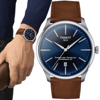 【TISSOT 天梭 官方授權】杜魯爾系列 簡約機械腕錶 畢業禮物 送禮 推薦(T1394071604100)