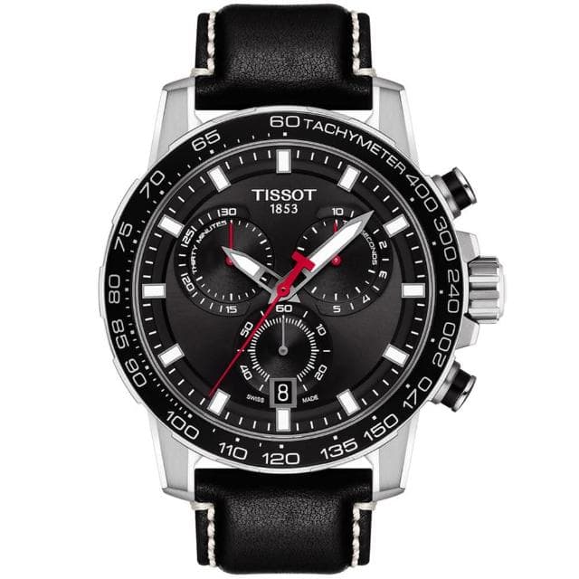 【TISSOT 天梭 官方授權】SUPERSPORT CHRONO 三眼計時腕錶 母親節 禮物 推薦(T1256171605100)