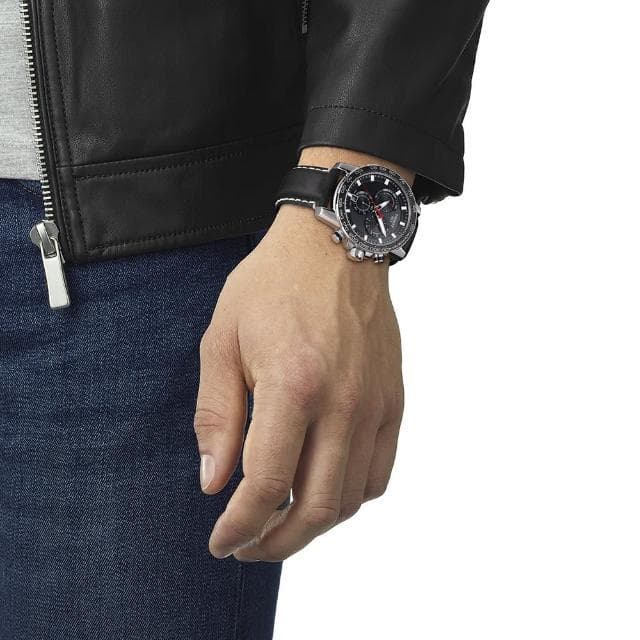 【TISSOT 天梭 官方授權】SUPERSPORT CHRONO 三眼計時腕錶 母親節 禮物 推薦(T1256171605100)